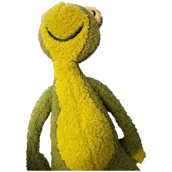 Rare! NWOT Vtg 2001 MANHATTAN TOY Stuffed Frog Toad Plush "Lolligags" 21" long - Picture 8 of 10